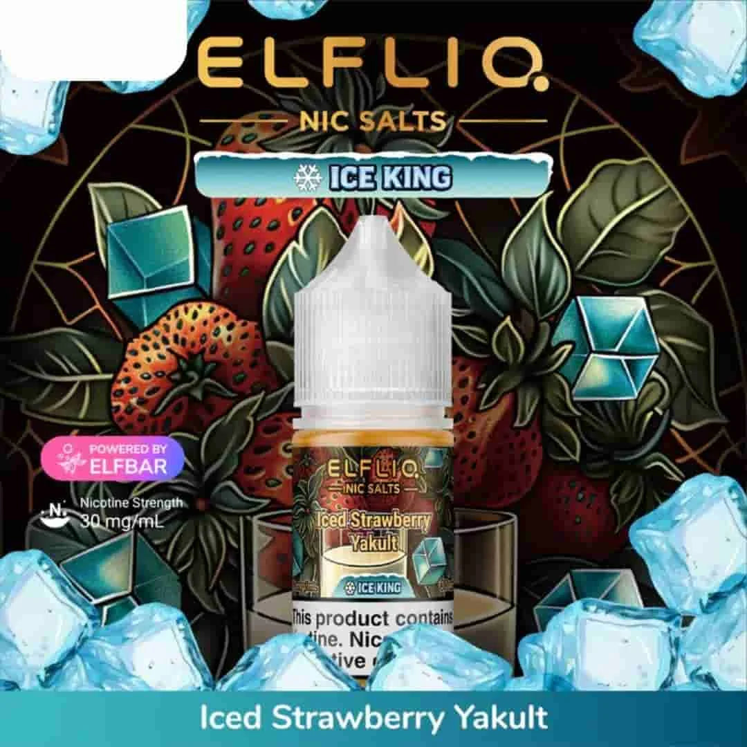 ELFLIQ Salts - Iced Strawberry Yakult (Ice King Series)