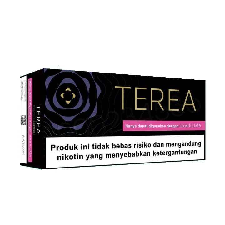 Terea Berrine edition packaging with branding and warning text on a white background