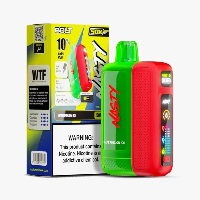 Nasty BOLT 50k Vape watermelon ice flavour
