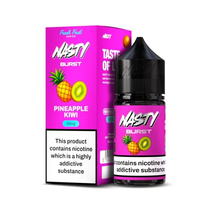 Nasty Burst - Pineapple Kiwi Nic Salt packaging