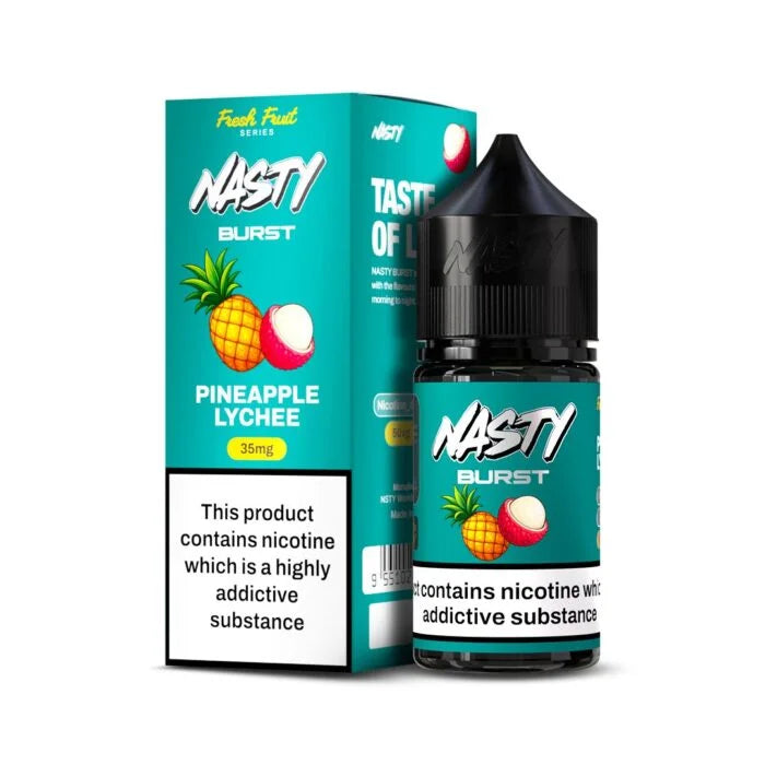 Nasty Burst - Pineapple Lychee Nic Salt packaging