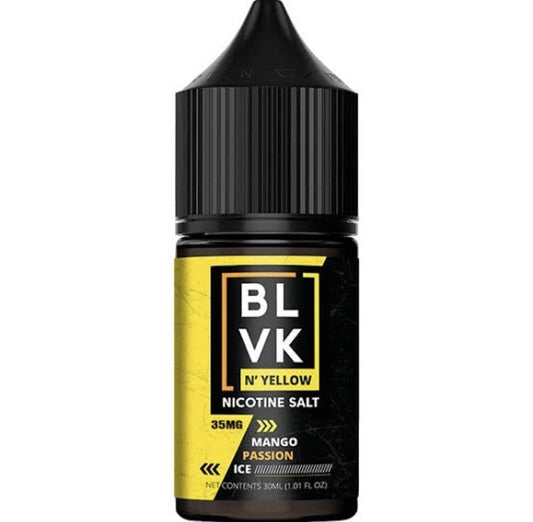 BLVK & Yellow Nic Salt - Mango Passion Ice Bottle