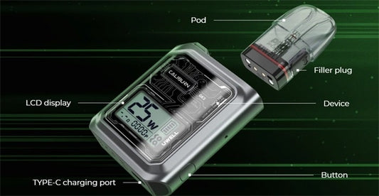 Uwell Caliburn GK3 Pod System Components