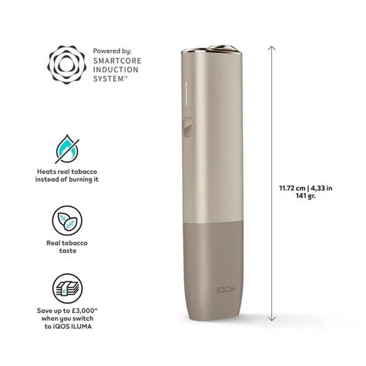 iqos iluma one pebble beige dimensions