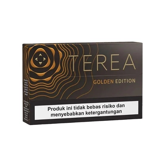 Terea Golden Edition packaging with branding and text on a white background