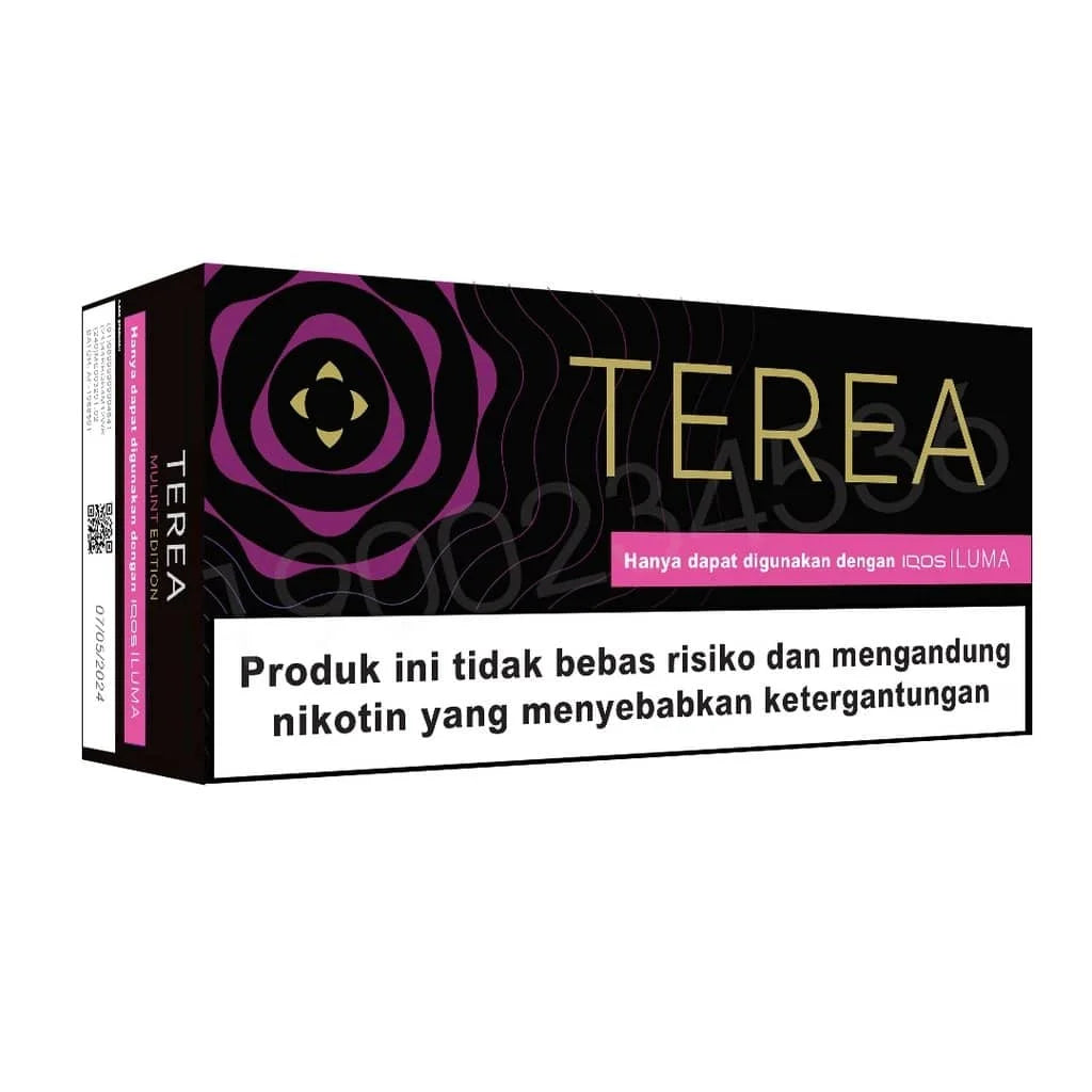 Terea mulint edition product packaging with branding and text on a white background