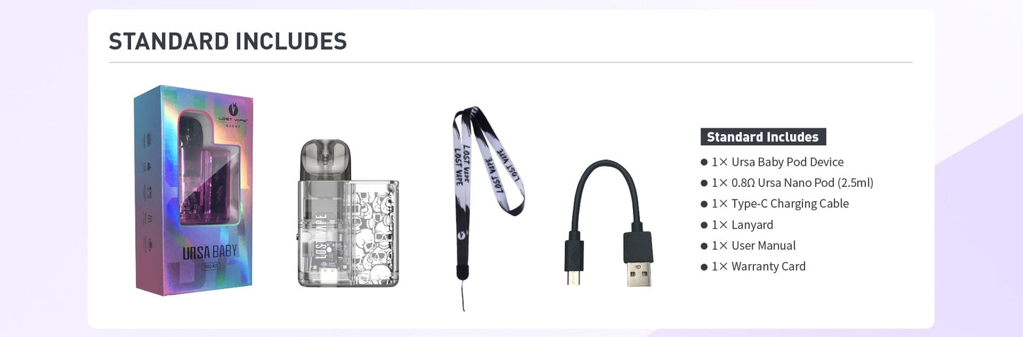 Lost Vape Ursa Baby Pod Full Kit