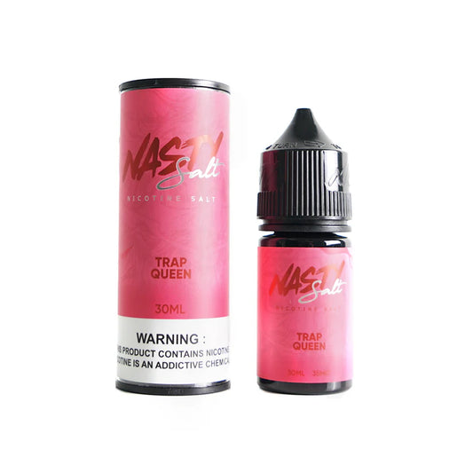 Nasty Salt Trap Queen vape nicotine juice bottle and packaging