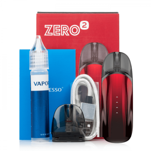 Vaporesso Zero 2 Pod System packaging content