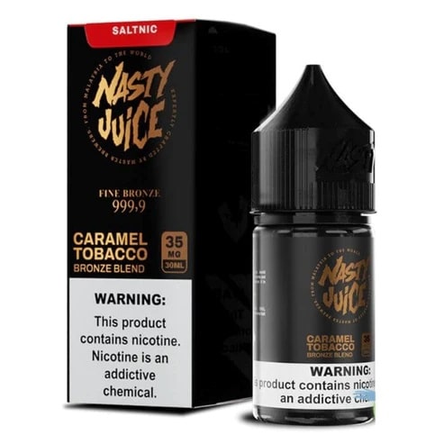 Nasty Caramel Tobacco Nicotine Salt – Blend of Sweetness and Strength