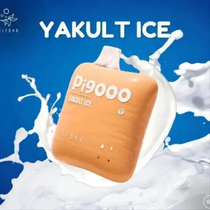 Elfbar Yakult Ice package with milk splashes