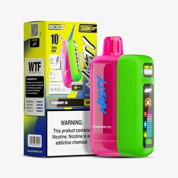 Nasty BOLT 50k Vape strawberry ice flavour
