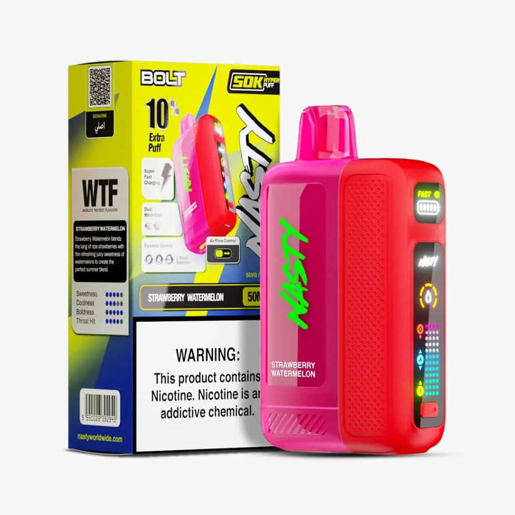 Nasty BOLT 50k Vape strawberry watermelon flavour