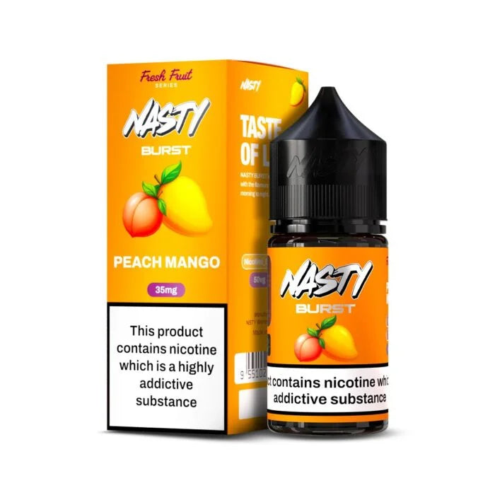 Nasty Burst - Peach Mango Nic Salt Packaging
