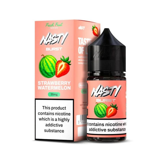 Nasty Burst - Strawberry Watermelon Nic Salt packaging