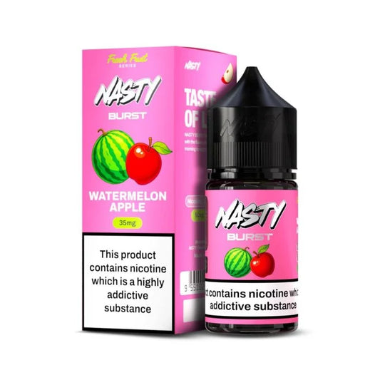 Nasty Burst - Watermelon Apple Nic Salt packaging