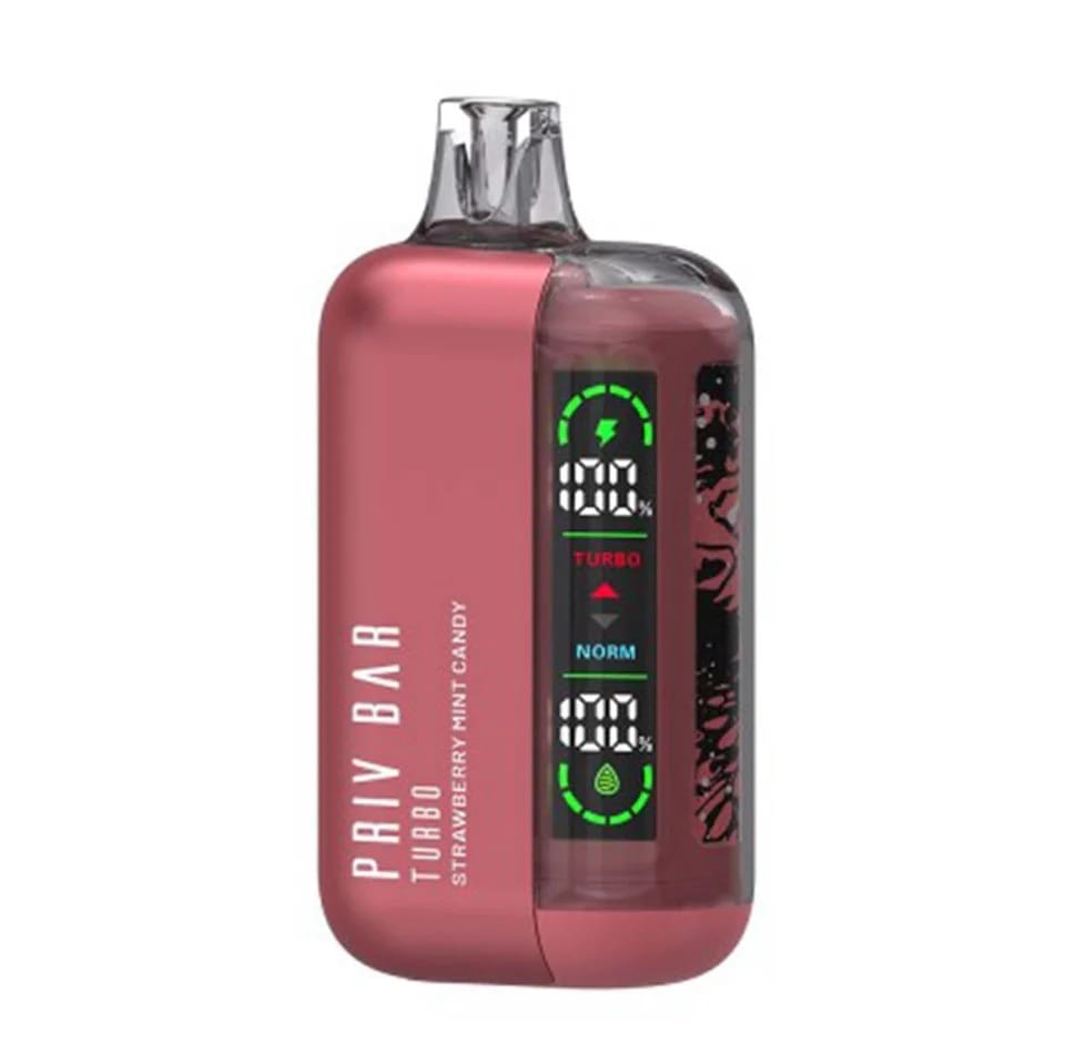 Priv Bar Turbo Vape strawberry mint candy
