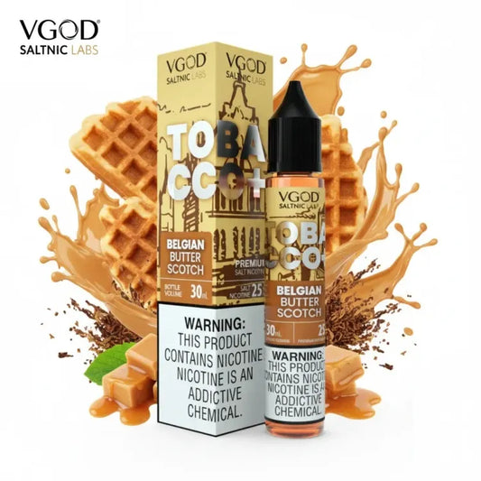 VGOD Belgian butterscotch vape flavour salt