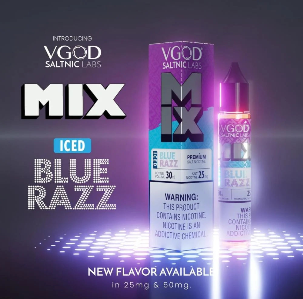 VGOD Nicotine Salt - Iced Blue Razz