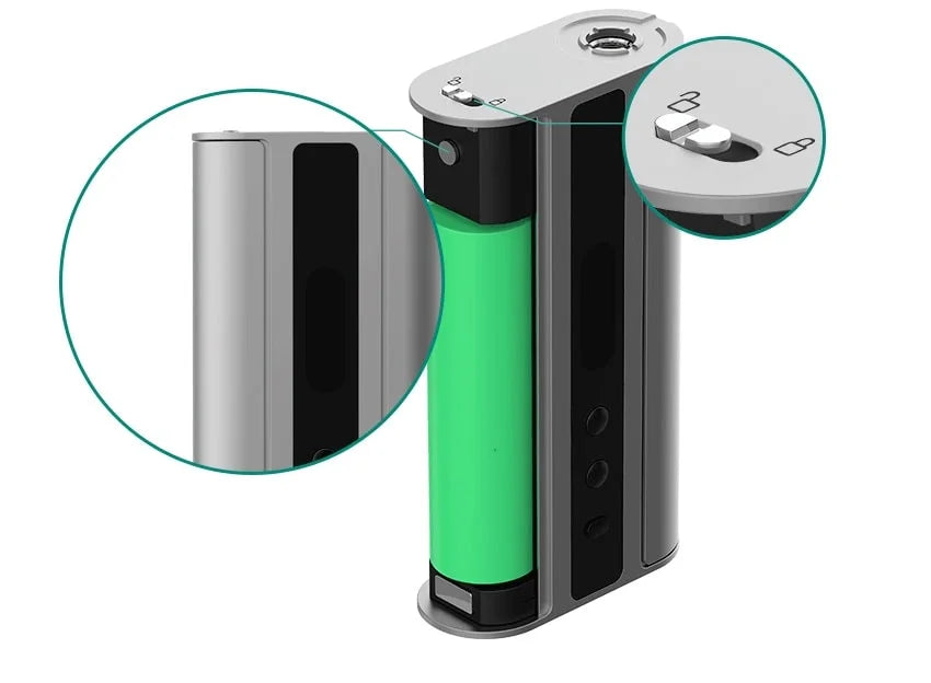 Eleaf iStick 100W Box Mod - opened battery area