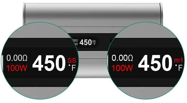 Eleaf iStick 100W Box Mod - screen display