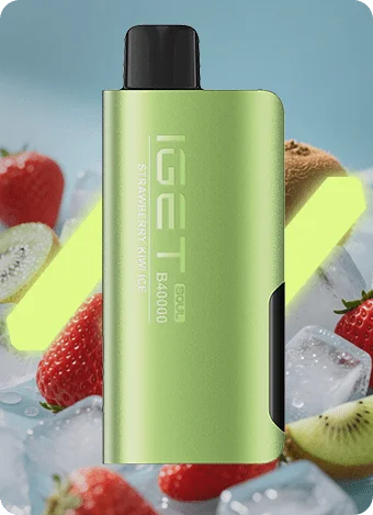 iget soul vape device- strawberry kiwi ice, with fruits in background