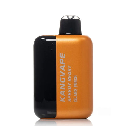 Kangvape speedy beast x - island punch vape device with black and orange design on a white background