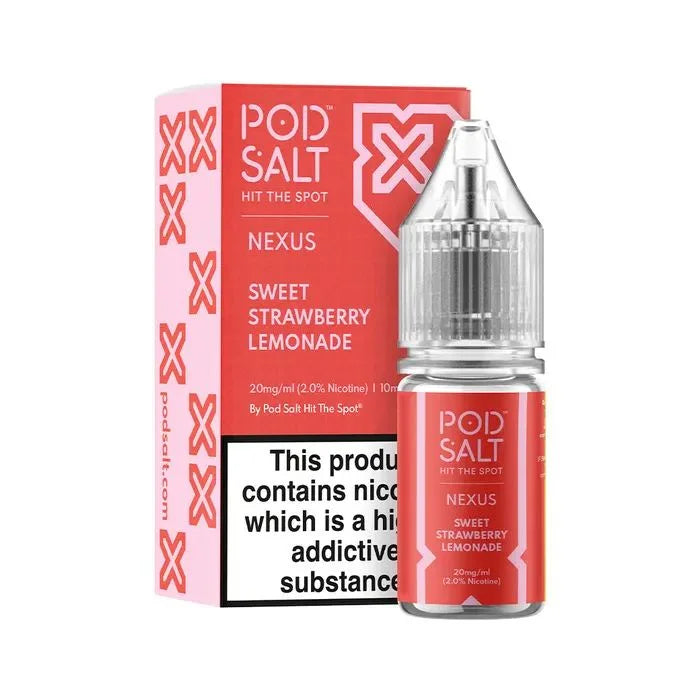 Pod salt vape flavour - sweet strawberry lemonade