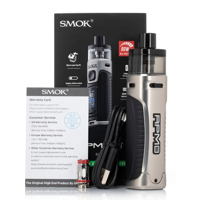 SMOK RPM 5 80W Pod System - packaging content