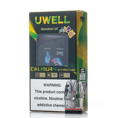 Caliburn G4 Pro Koko 35W Vape - packaging content