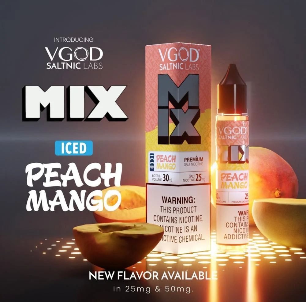 VGOD Nicotine Salt - Iced Peach Mango