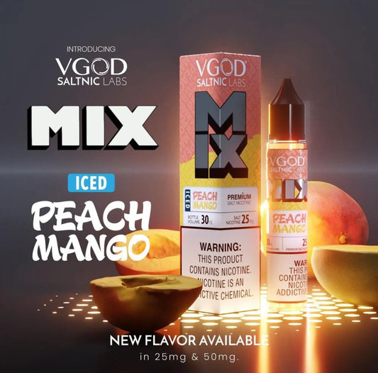 VGOD Nicotine Salt - Iced Peach Mango